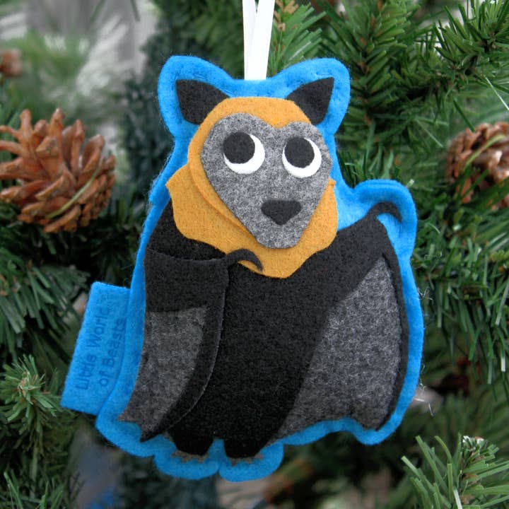 Ginger the Flying Fox Ornament for wholesale by Little World of Beasts