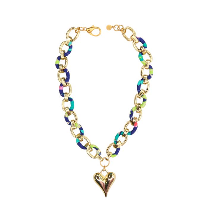 Zaza Necklace in Marine Blue for wholesale by Catherine Page Jewelry