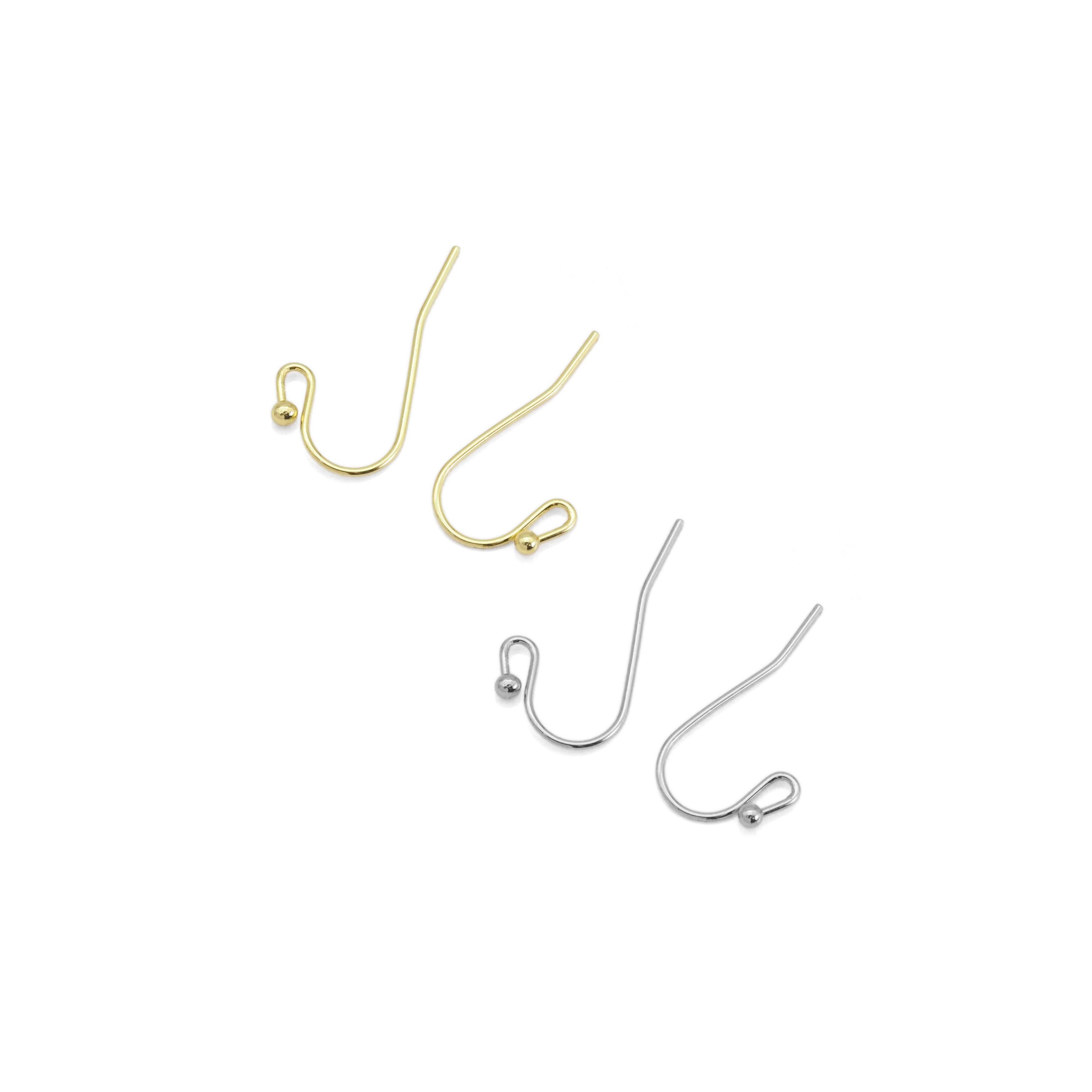 BestBeads&Beyond - Wholesale Jewelry Set - Gold Earring hooks Earring wire, Sku#Y8830