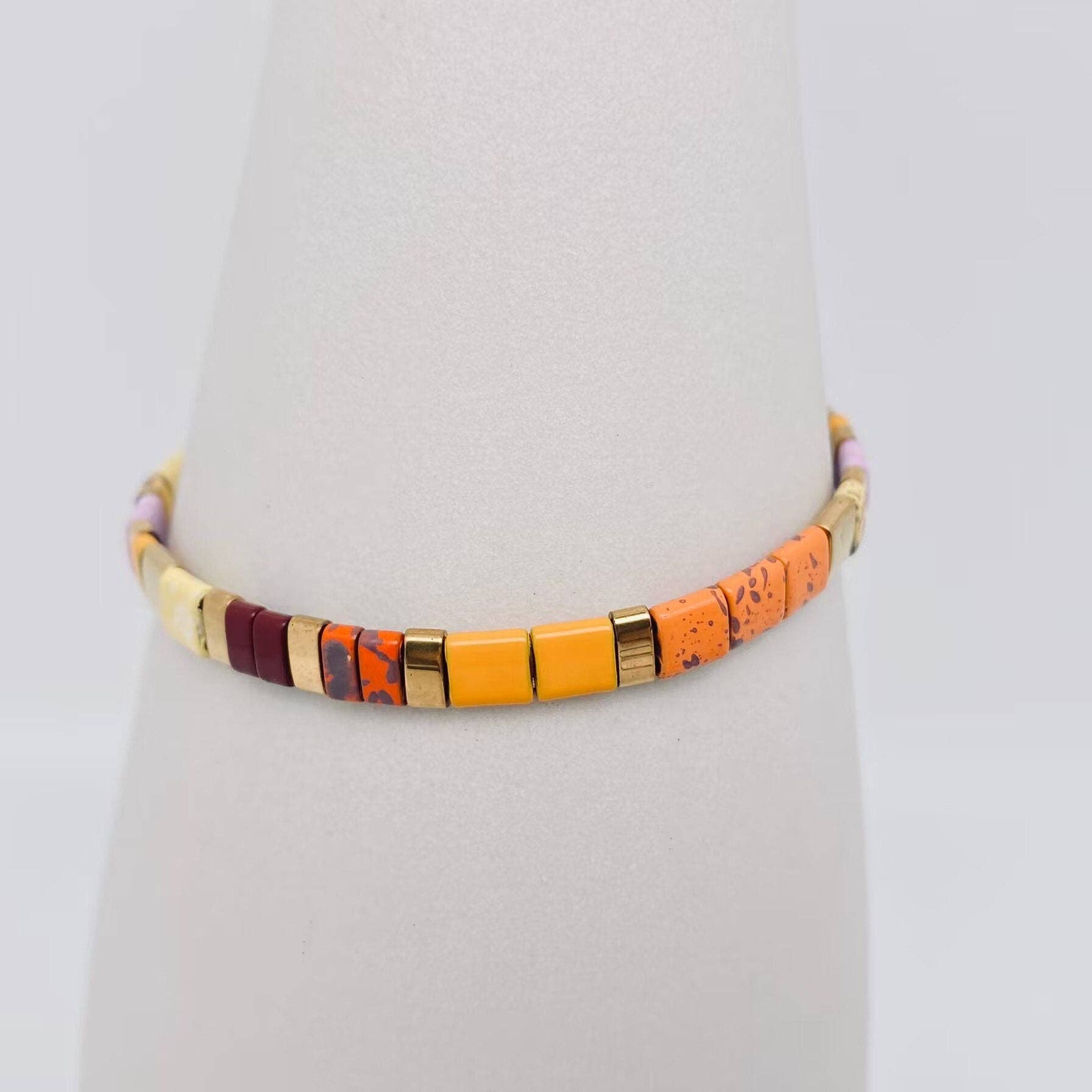 Mio Queena – Engroshandel Perlearmbånd – 5 mm TILA perle armbånd med elastik - BJ91