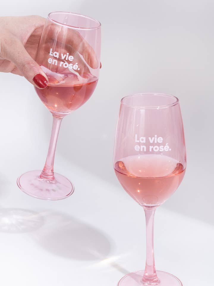 Set of 2 rosé wine glasses 🍸 for wholesale by L'expressionist