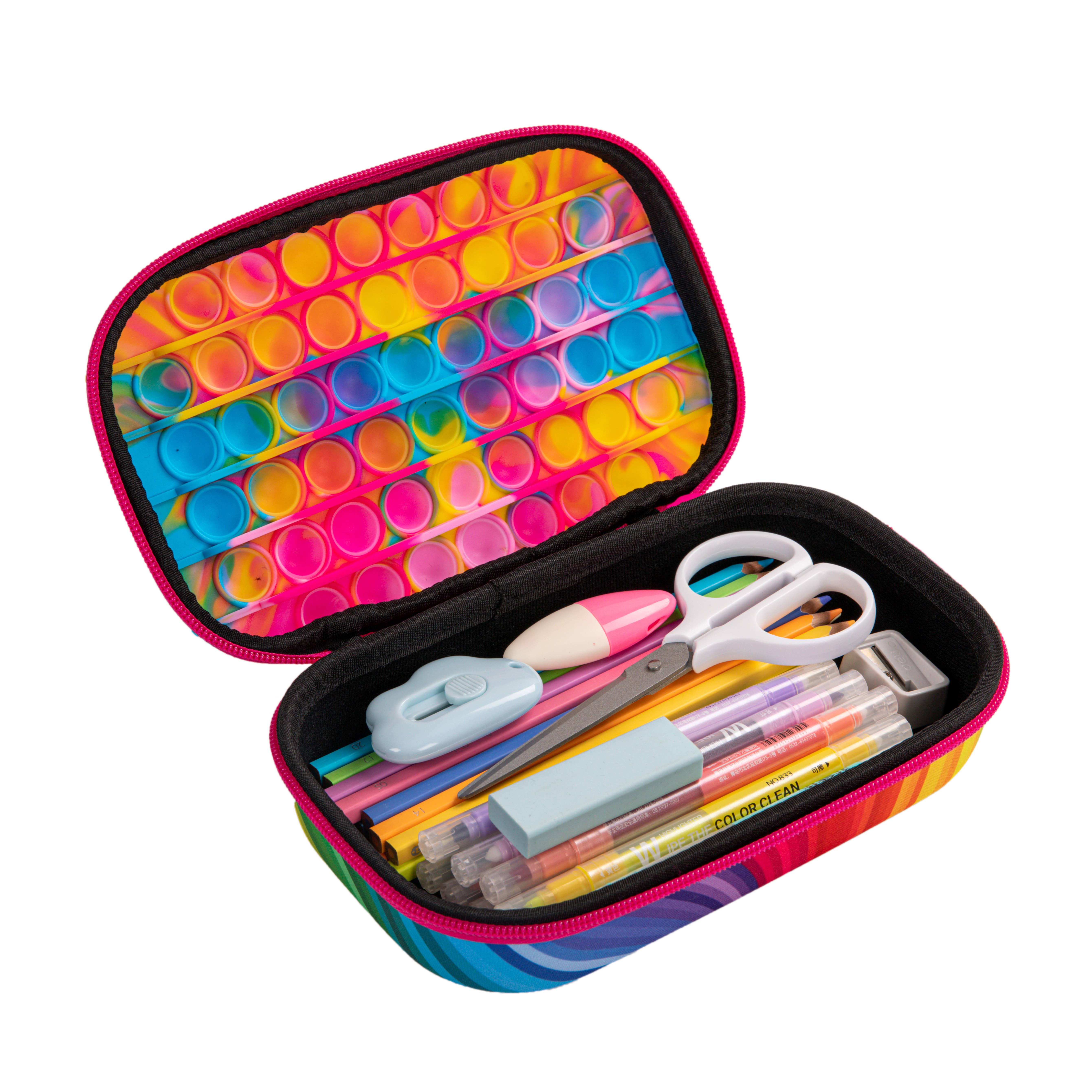 ZIPIT - Vente Étuis/trousses à crayons - Boîte de rangement ZIP & POP, trousse sensorielle pour enfants3