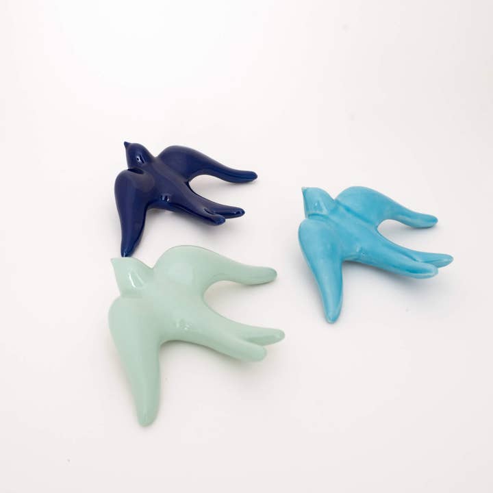 Vasos Quadrados by EM - Wholesale Wall Accent - CERAMIC SWALLOW12