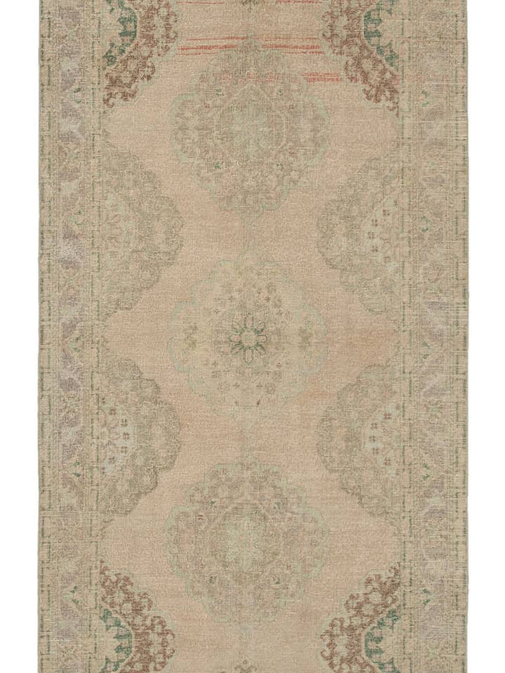 Tapis de couloir turc fait main beige 5x13 - 24260 pour la vente par RUG N CARPET