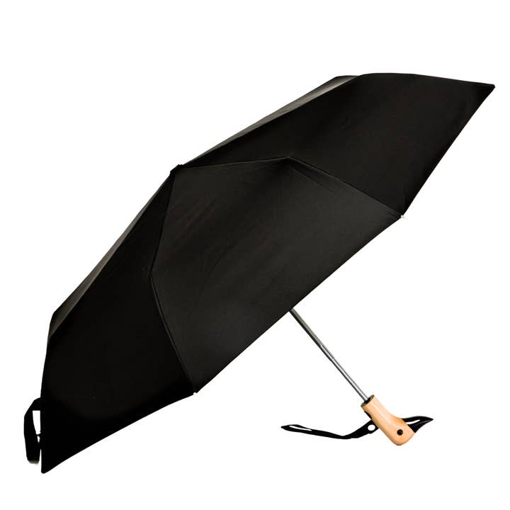 Original Duckhead EU - Vente Parapluie – unisexe - Parapluie Compact Éco-responsable à Tête de Canard Classique Noir