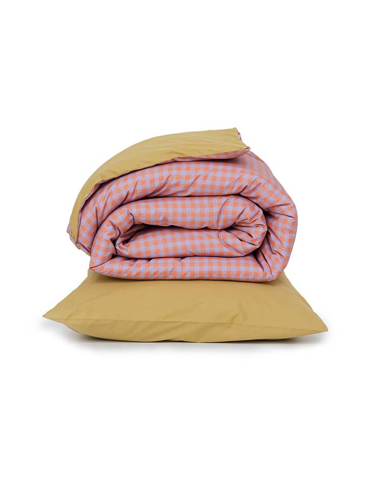 Housse de couette à carreaux pour la vente par Bibelotte BV