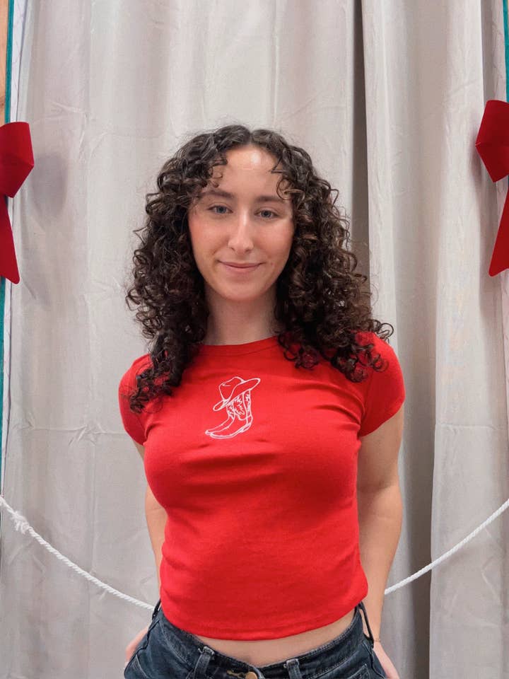 Stickerei Western Cowgirl Baby T-Shirt für den Großhandel von Happy Hour