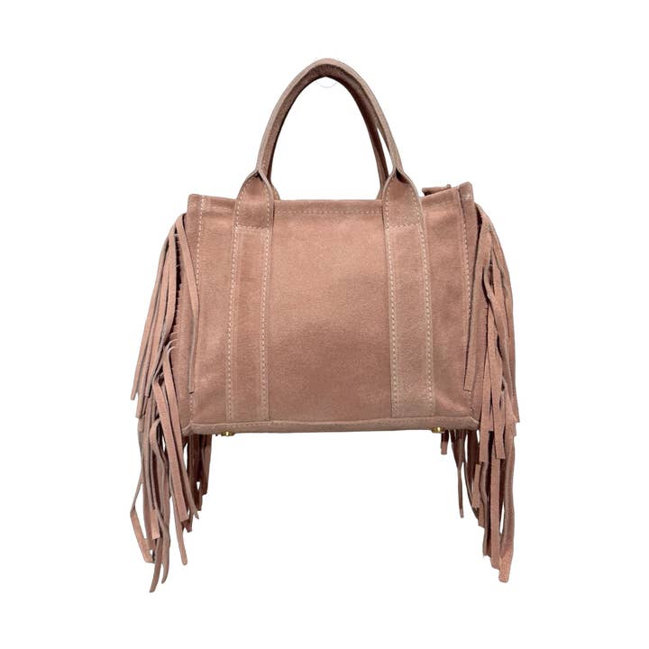 Suede Leather Tote Handbag for wholesale by Louisa lee