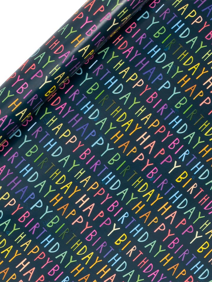 R/WRAP 4M H BDAY NAVY for wholesale by Glick