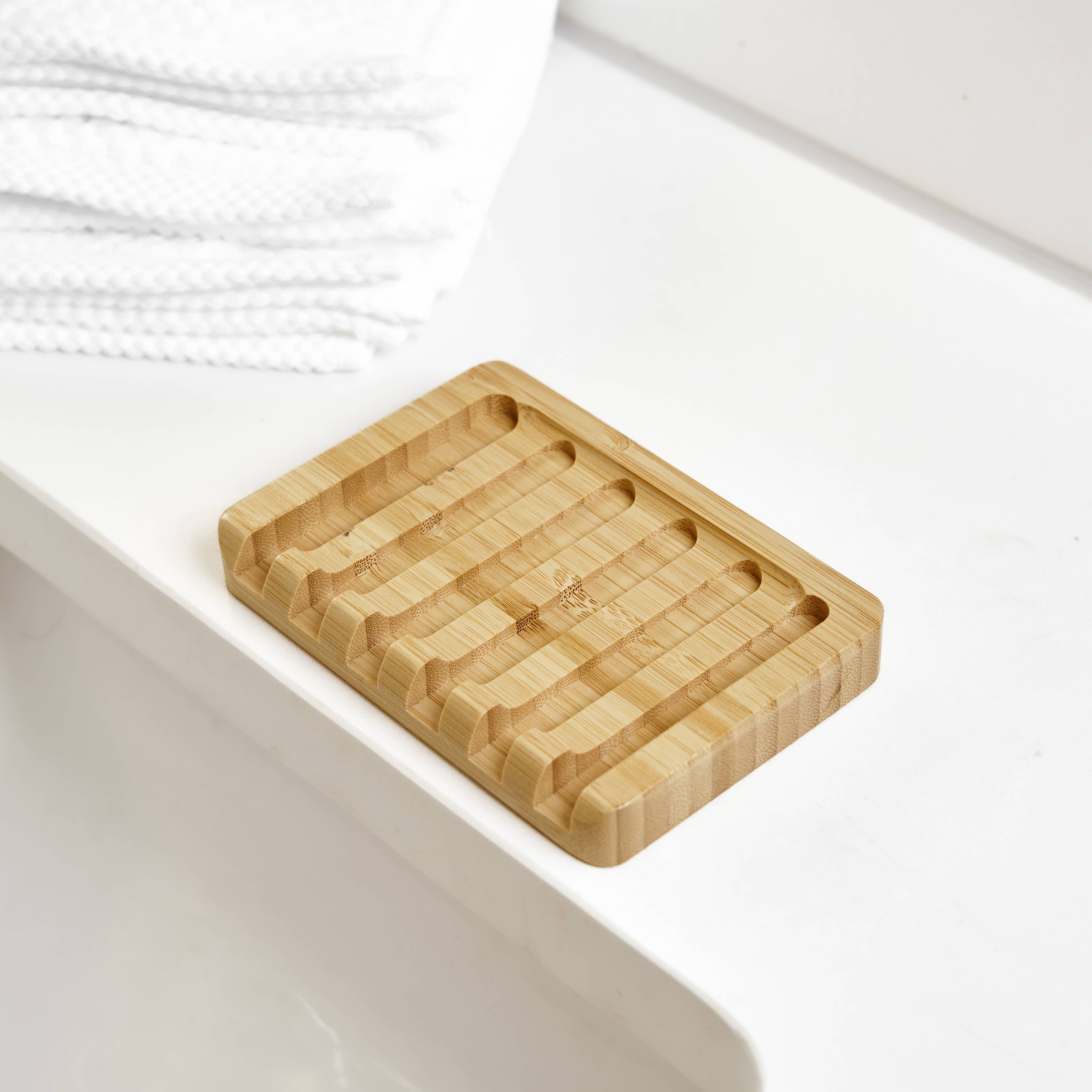 Bamboo Switch - Wholesale Bath Soap Dish - Bamboo Soap Lift | Slated | Bestseller | Stocking Stuffer3