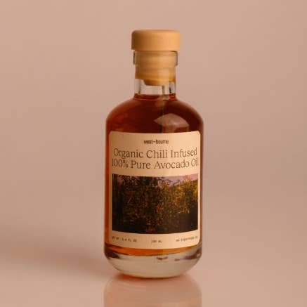 west~bourne - Wholesale Cooking Oil - 100 ml Organic Chili Infused 100% Pure Avocado Oil