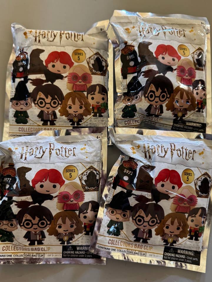 Harry Potter S5 Collectors Bag Clip Blind Bag - Lot of 4 for wholesale by Wildwood Enterprises LLC