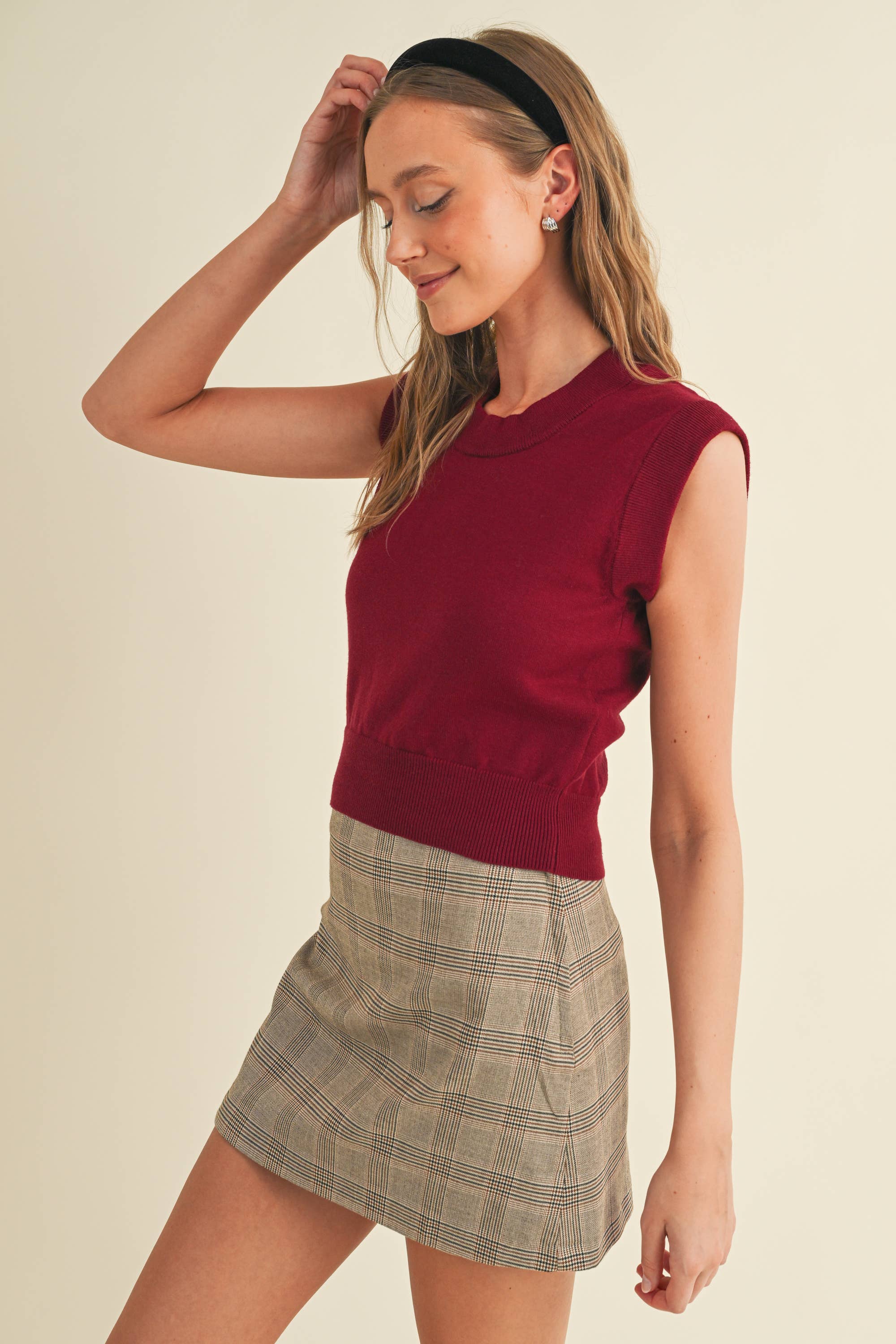 Cloud Ten - Wholesale Knit Sweater - Women's - CSW9821 - Women's Rib Neck Knit Sweater8