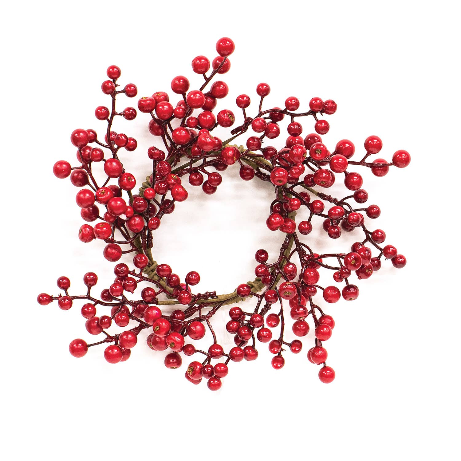 Col House Designs - Wholesale Wreath - Winter Gooseberry Candle Ring - 4.5"0