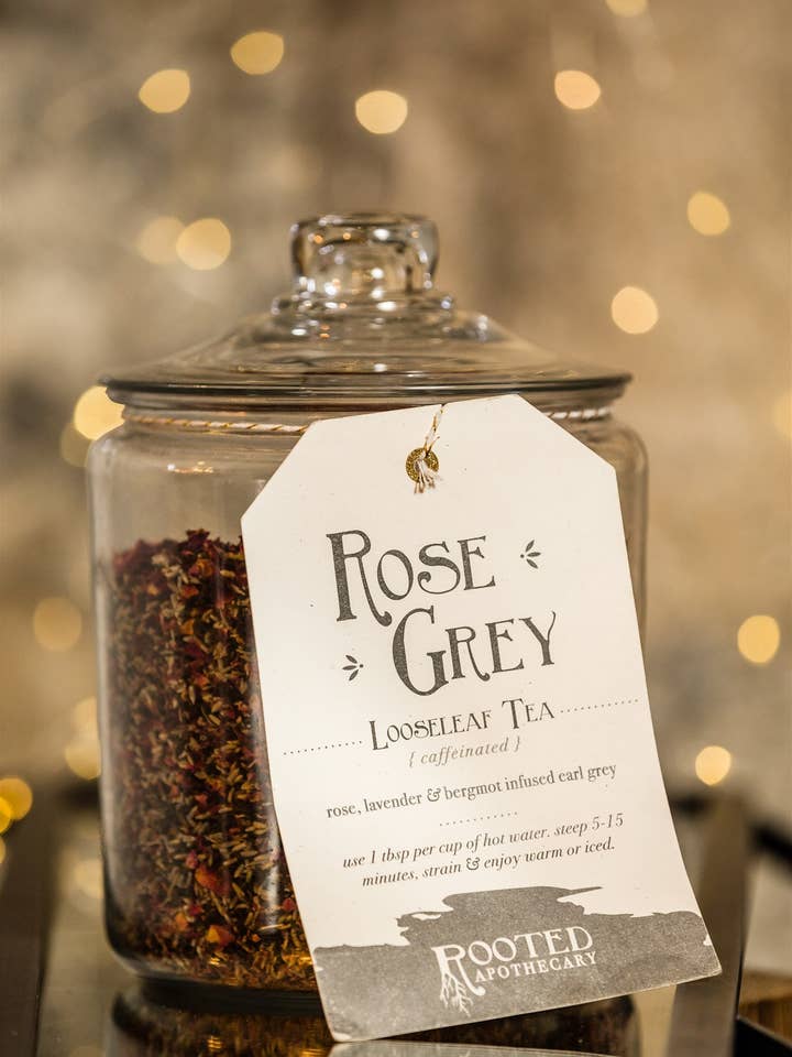 Rose Grey Tea (5 Bags) for wholesale by Rooted Apothecary