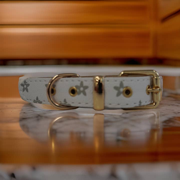 BARK by DOG - Wholesale Pet Collar - Dog - Tropez White Luxury Collar