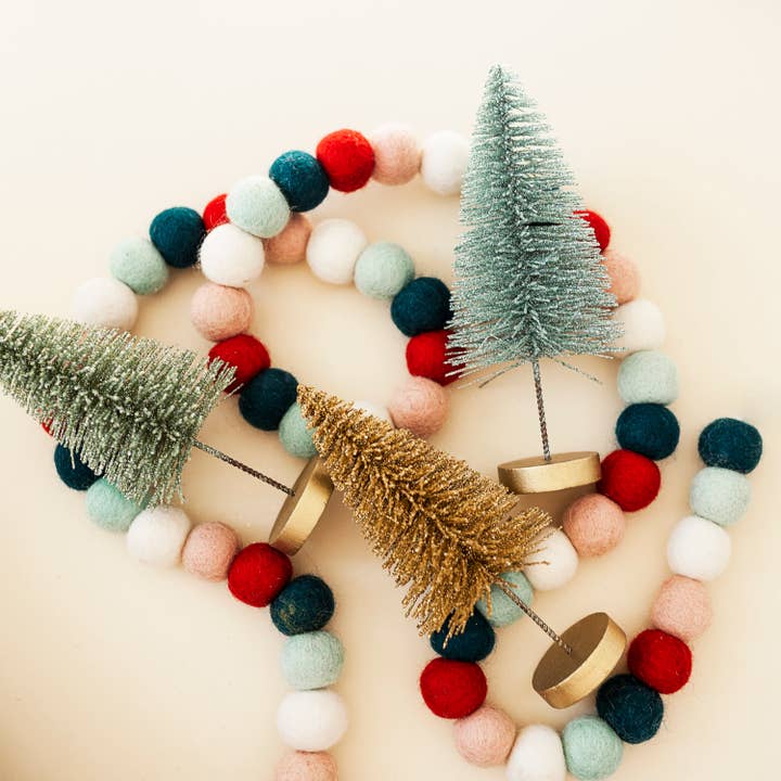 Joy Felts - Wholesale Bunting/Garland - Falalalala Wool Ball Garland