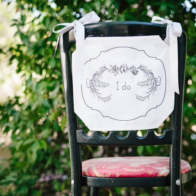 I Do Chair Banner for wholesale by Tin Parade