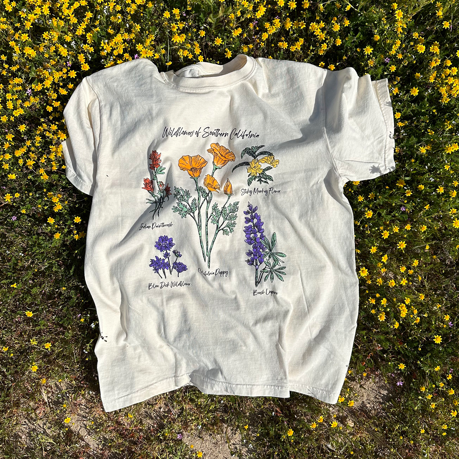 Island View Outfitters - Wholesale Screen Printed T-Shirt - Unisex - Wildflowers Tee1