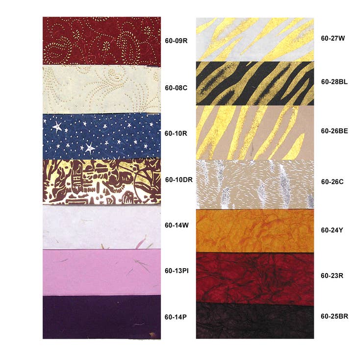 Nobel Arts - Wholesale Painting Paper - 22 x 30" Japanese Mulberry Paper with Flower Petals