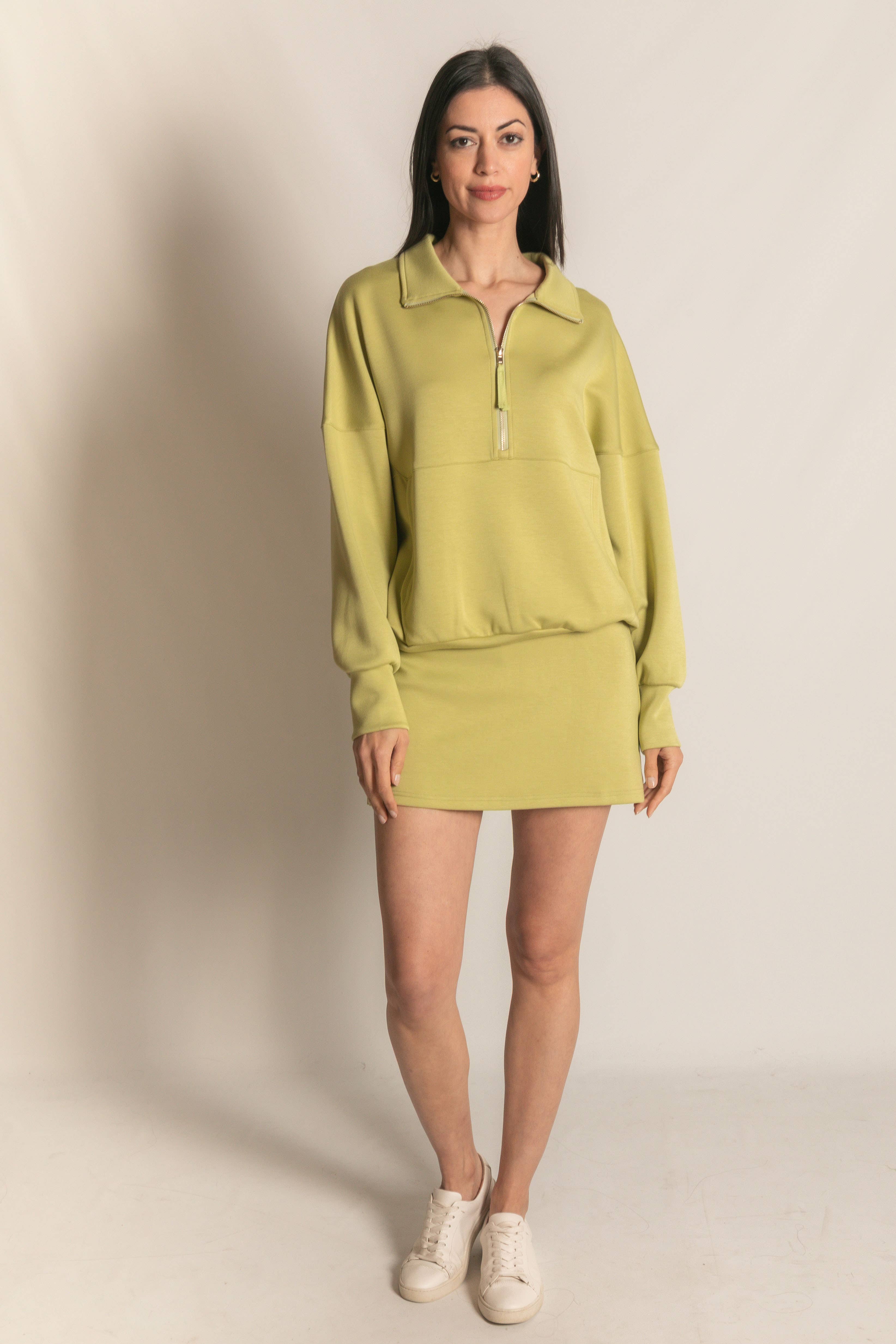 P. CILL - Vente Sweat-shirt – femme - Pull zippé P. CILL Butter en modal61