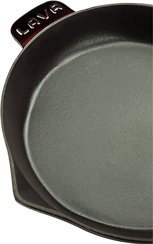Biggbrands - Wholesale Cast Iron Skillet - LAVA Premium Cast Iron Frying Pan, 28 cm6
