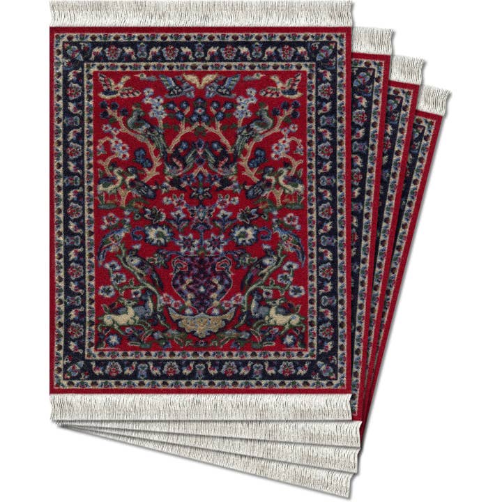 Mouse Rug - Wholesale Coasters - 4 Pc CoasterRug Set Tree of Life