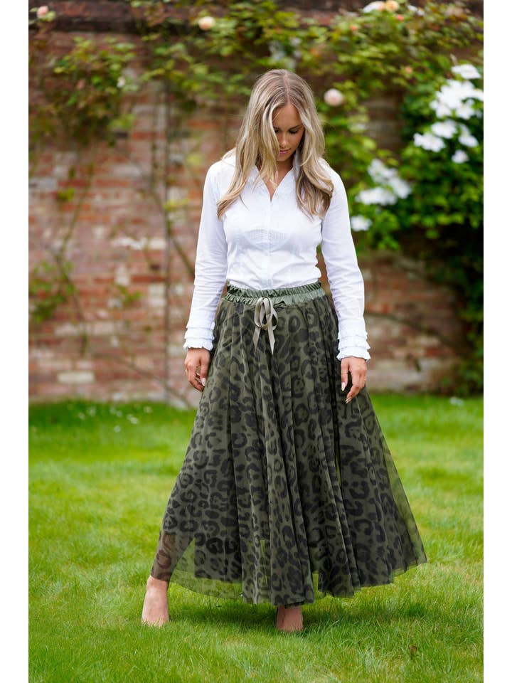 Ella and Cherry - Wholesale Skirt - Women's - Fara Leopard Tulle2