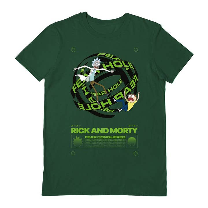 Pyramid International – wholesale T-shirt (graphic) – unisex – Rick And Morty (Fear Hole) Dark Green T-Shirt