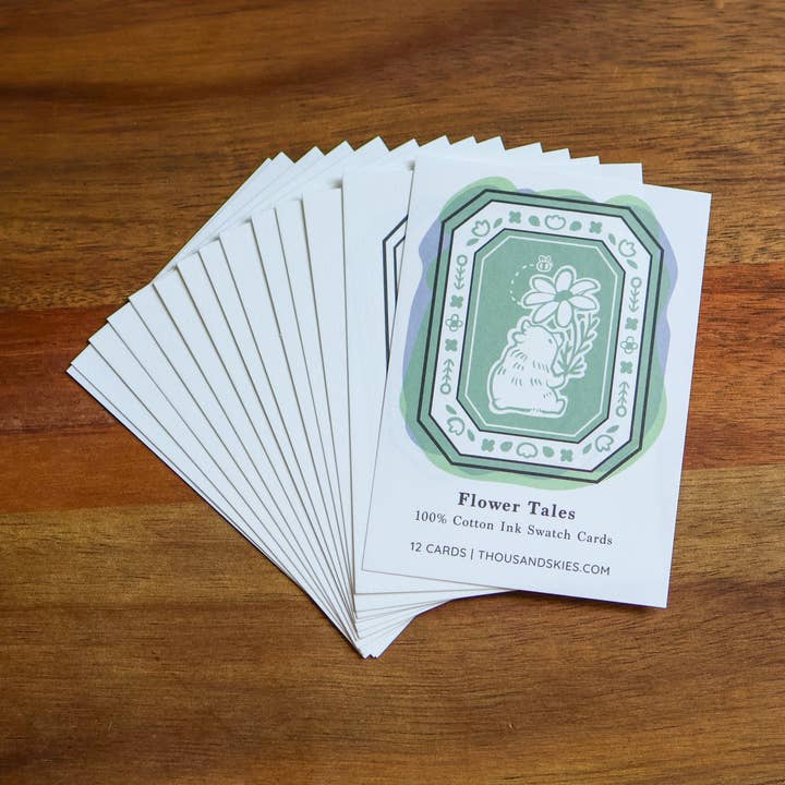 Flower Tales Ink Cards for wholesale by Thousand Skies