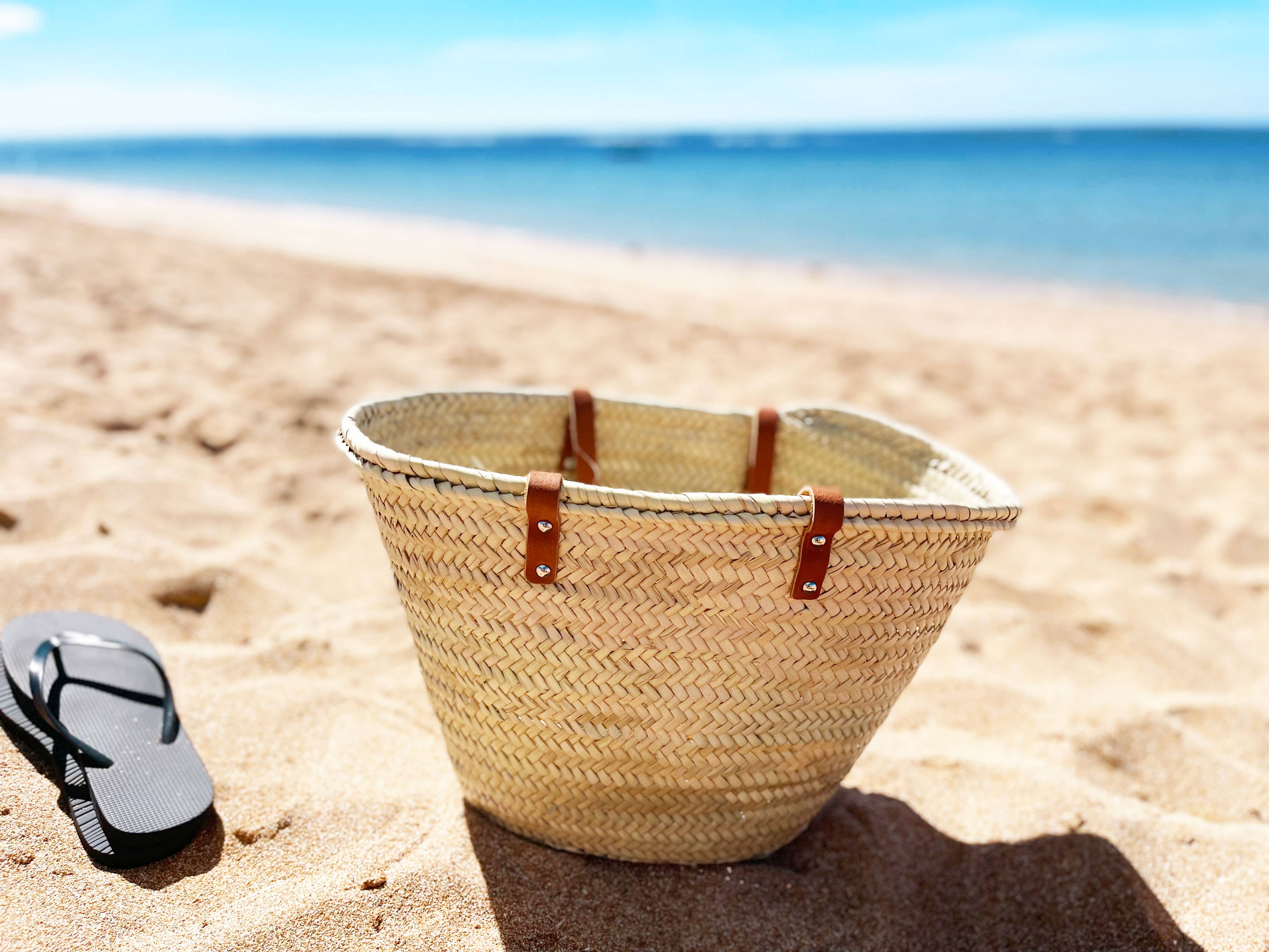 NomadWeave Ltd – Saco de praia por atacado – FRANCESTO Saco palhinha com asas em pele saco praia4