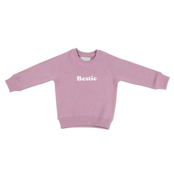 Bob & Blossom Ltd - Wholesale Sweatshirt - Kids - Violet 'BESTIE' Sweatshirt1