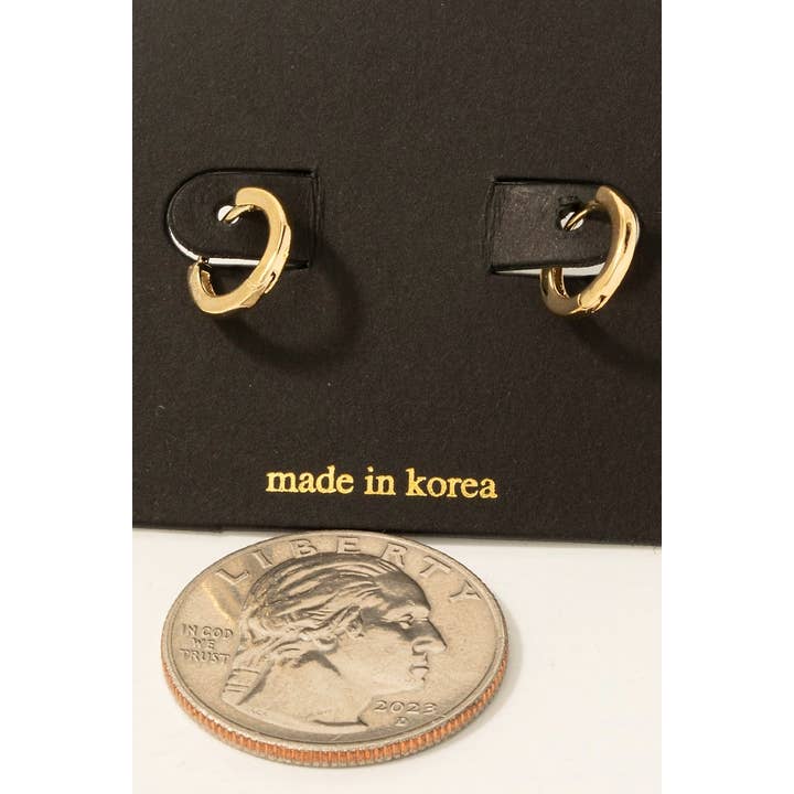 Fame Accessories - Wholesale Hoop Earrings - Small Hinge Hoop Earrings3