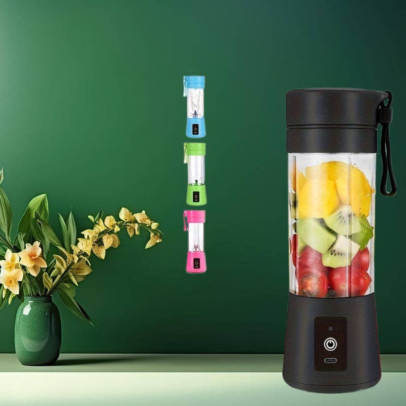 Modpopdeco - Wholesale Blender - Mini Blender Portable USB Rechargeable Personal Blender for Juice Milk Smoothies Compact Travel Juicer Cup 380ml Small Blender for Kitchen0