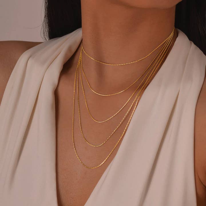 MOOD - Wholesale Link & Chain Necklace - Lennon Layers Necklace1