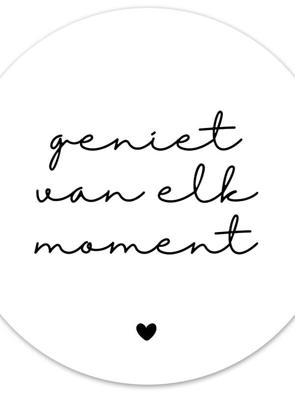 Muurcirkel geniet van elk momento ingenio para venta al por mayor de Label2X B.V.