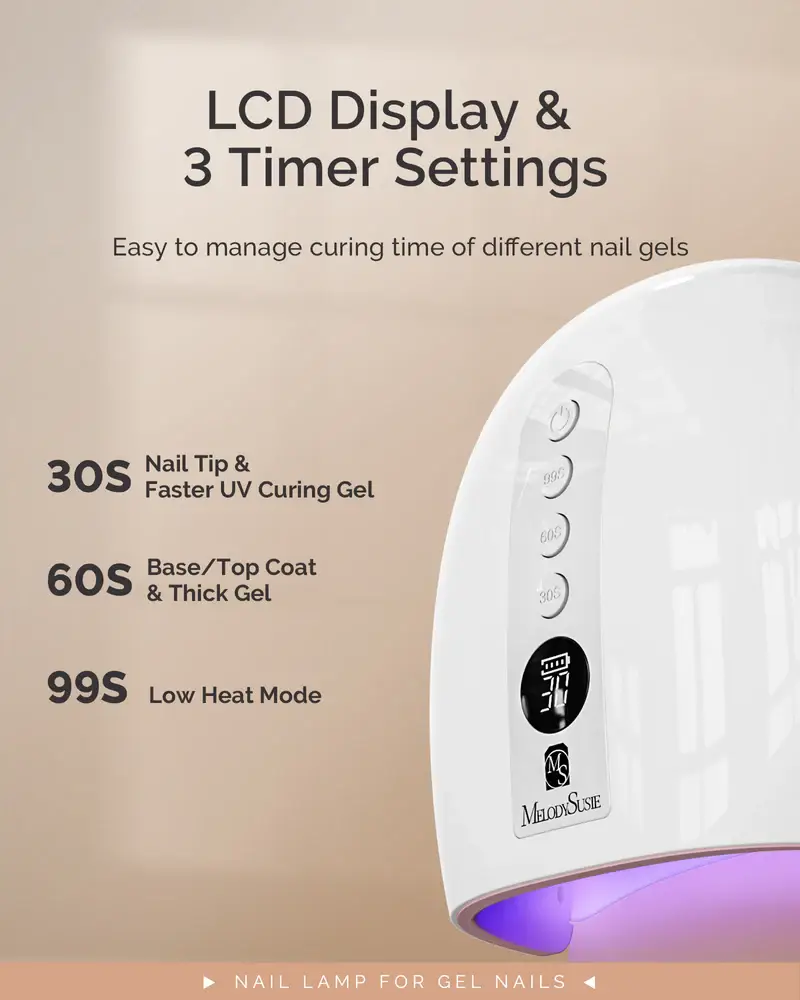 MELODYSUSIE - Wholesale Nailcare Set - P-PLUS30G Rechargeable Cordless UV/LED Nail Lamp4