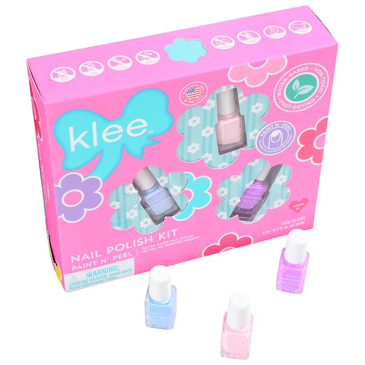 NOVO!! Fairy Joy - Klee Kids Conjunto de Vernizes à Base de Água por atacado de Klee Naturals