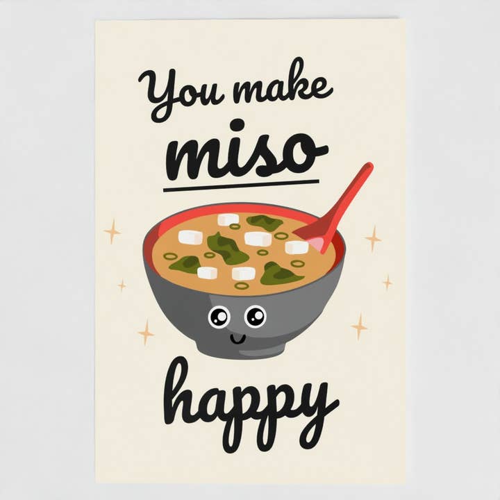Du Gør Miso Tillykke med Jubilæum Mad Asien Japan Sød Sjovt for engroshandel hos The New Aesthetic