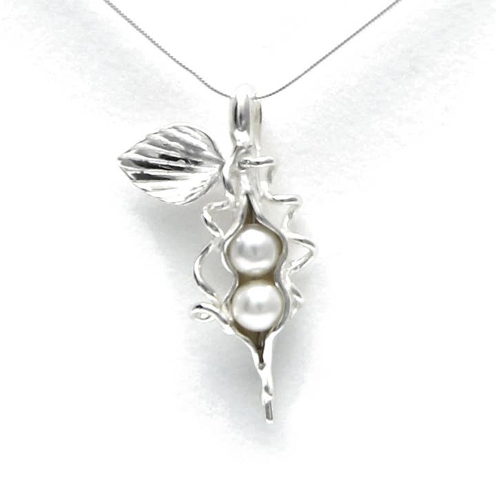 2 Pearl How Many Peas in Your Pod Necklace - White Pearl for wholesale by Lucina K.