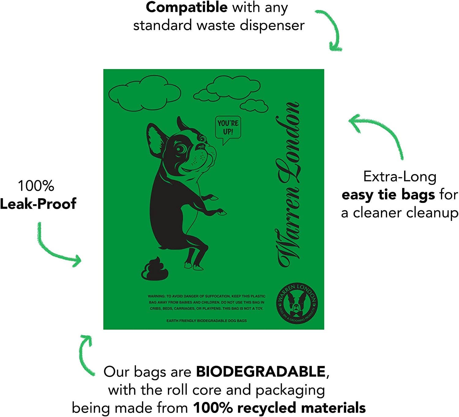 Warren London Dog Products – wholesale Pet poo bag – Dog Poop Bags4