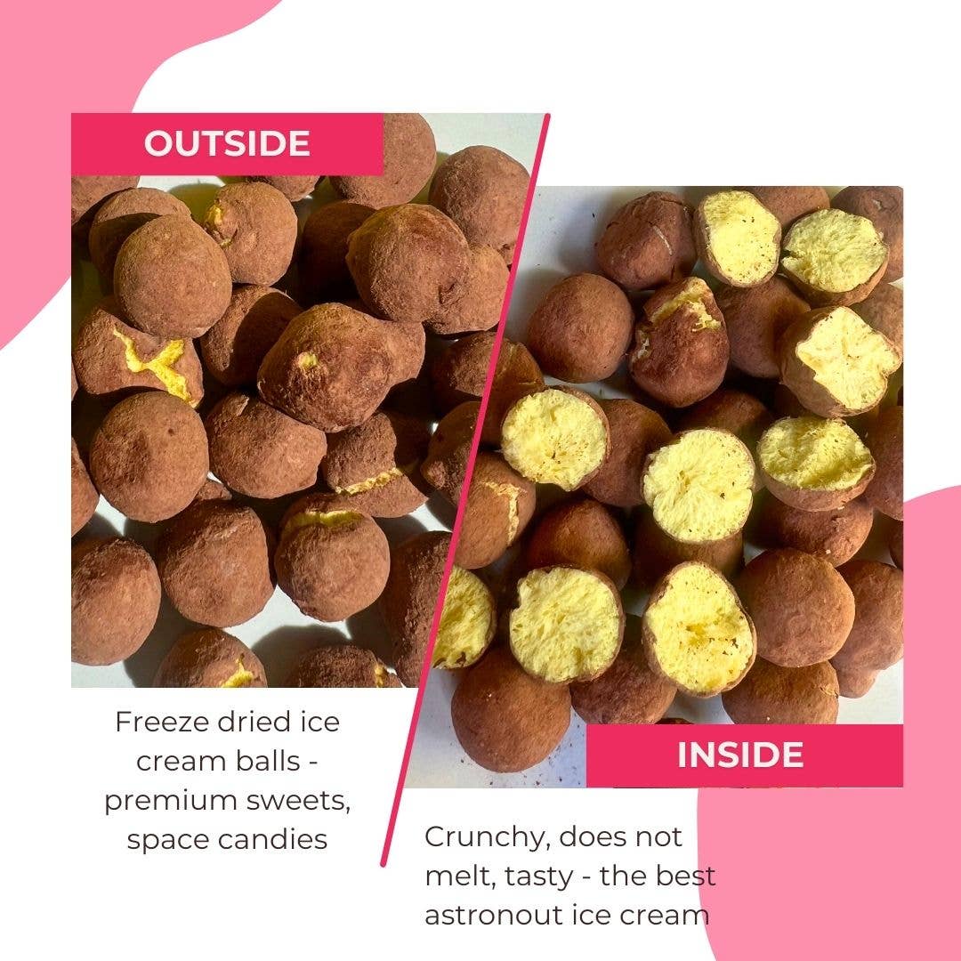 NutriBoom - Vente Glaces/sorbets - Boules de crème glacée lyophilisée Banane Sunshine 45 g1