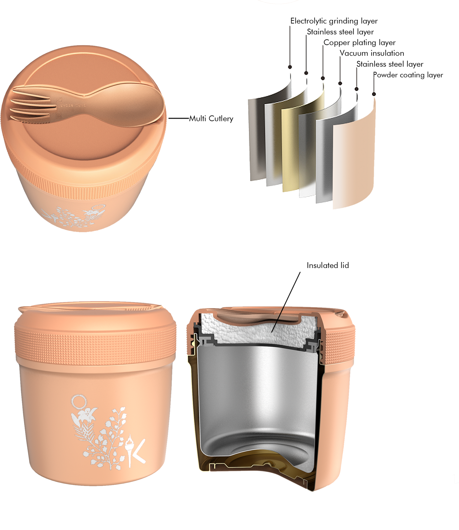 Carl Oscar - Wholesale Lunch Bag/Box - Spirit TEMP LunchJar™ 0.5 L - Energy2