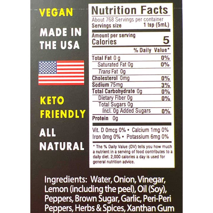 Peri Peri Supply Co. - Wholesale Sauce - Extra Hot Peri Peri Sauce - 4 Gallons per case3