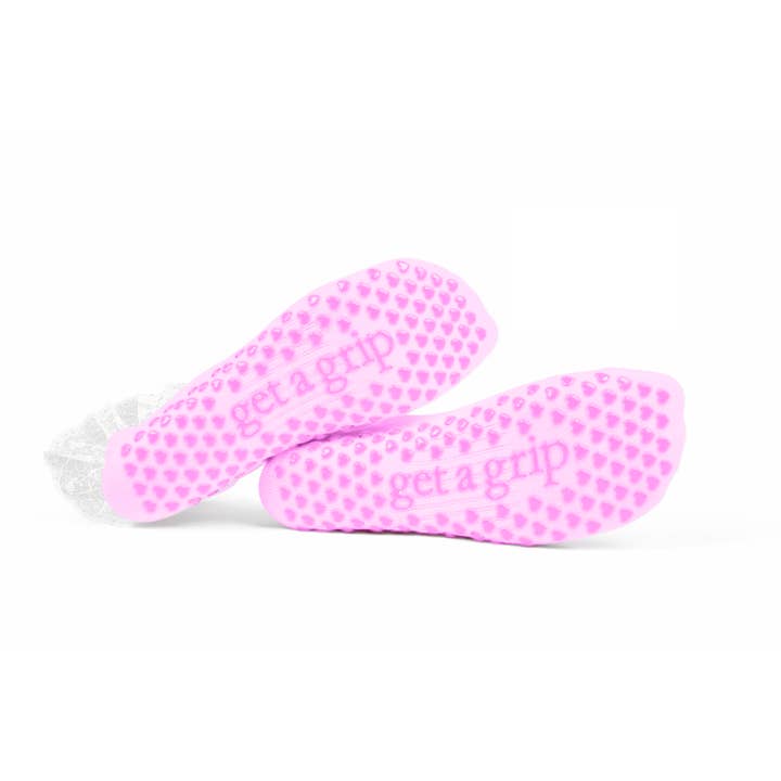 Get A Grip Socks Co - Wholesale Socks - Women's - Pink Lace Grippy Socks1