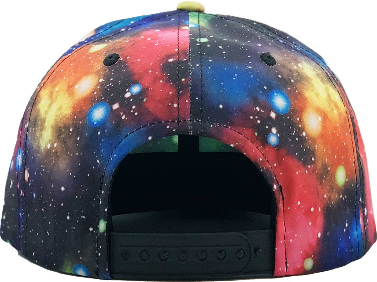KBETHOS - Wholesale Flat Brim Cap - Unisex - Galaxy Snapback3
