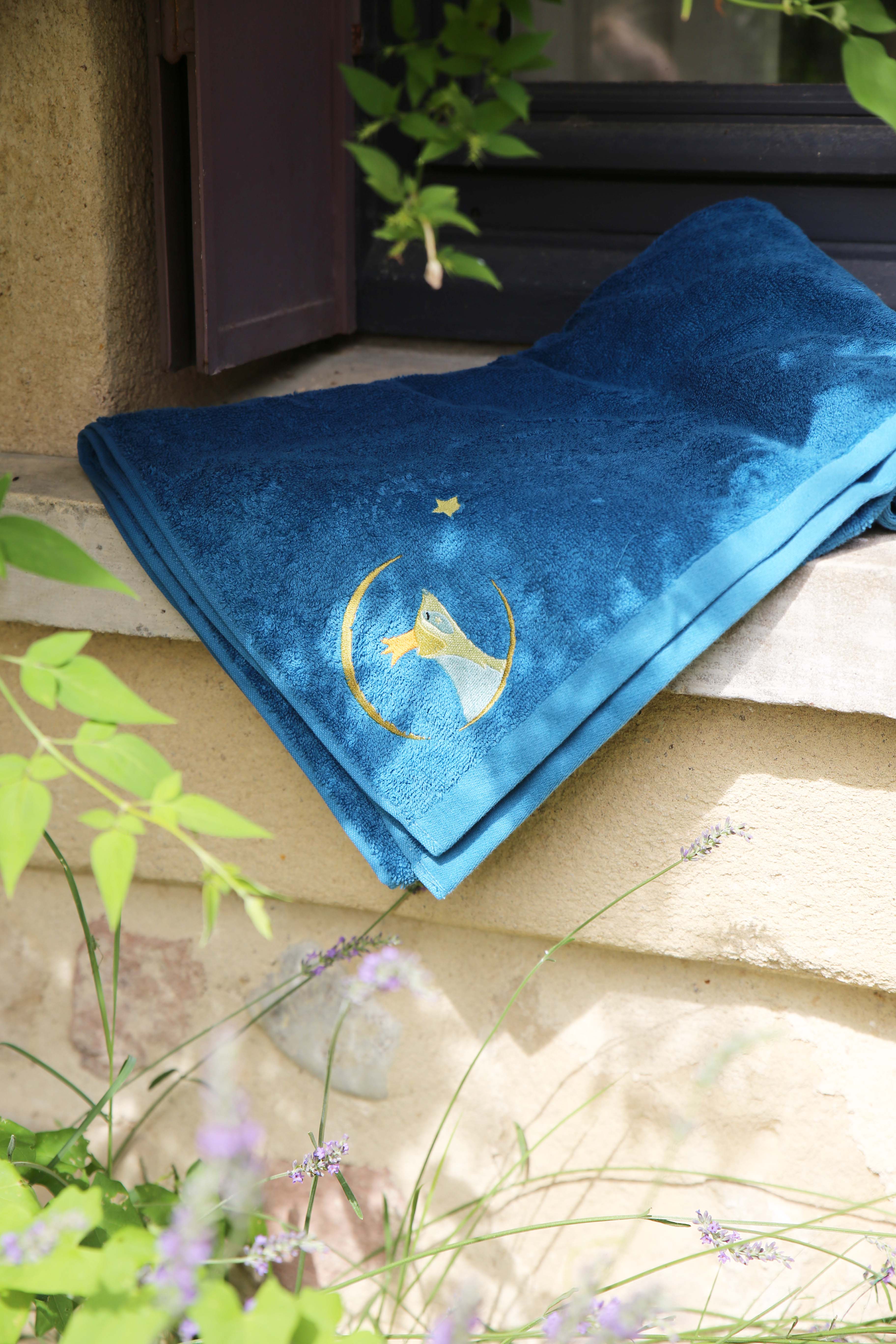 L'Oiseau Bateau - Venta al por mayor Toalla - Niños y bebés - Toalla de baño infantil 70cm x 140cm - Latón petróleo1