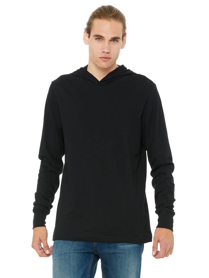 Bella + Canvas 3512 - Unisex Jersey Long-Sleeve Hoodie for wholesale by Total Apparel