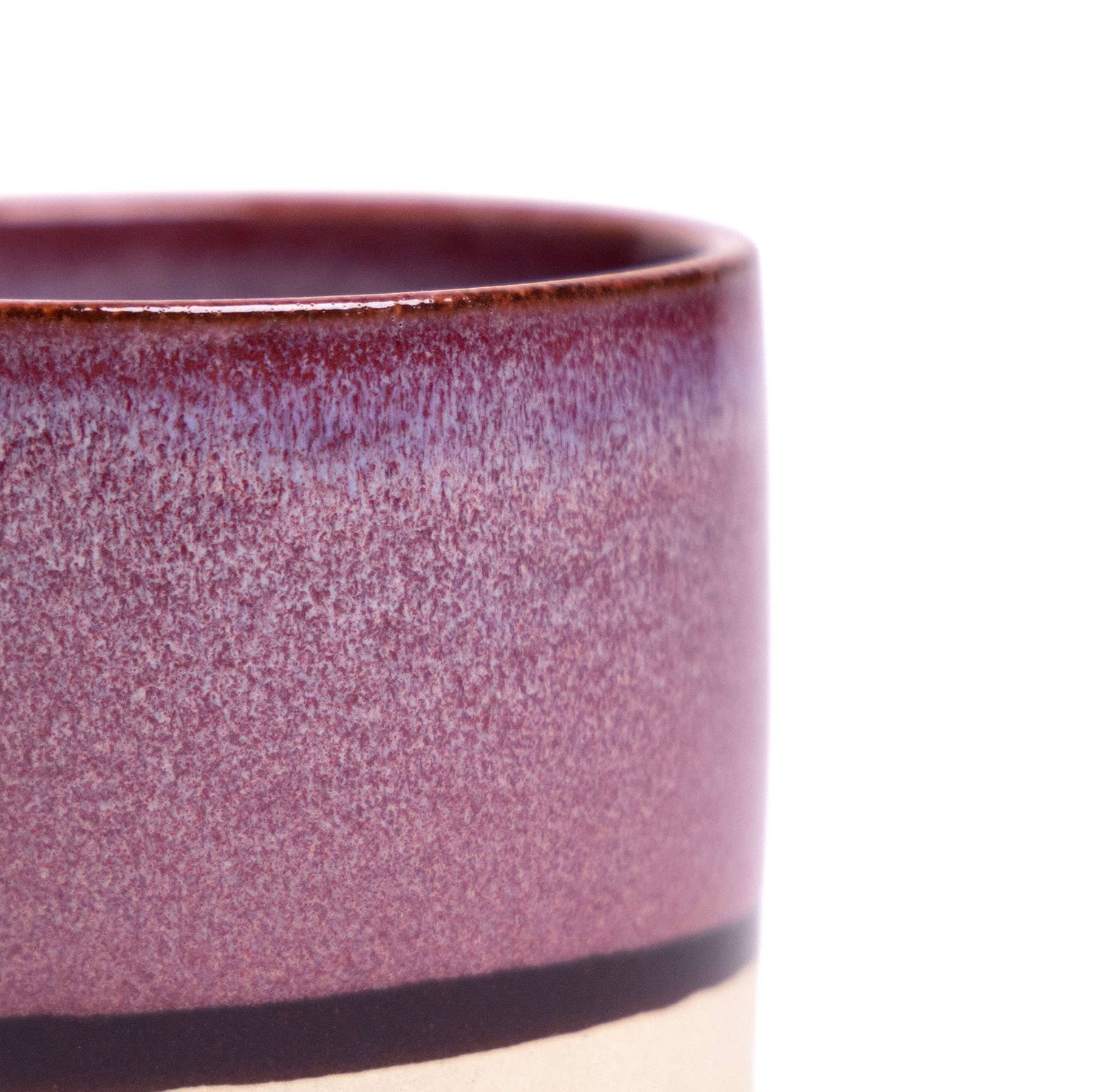 Burgundy Minute Terracotta Planter Ceramic Pot With Saucer 5 Inch for wholesale on Faire2