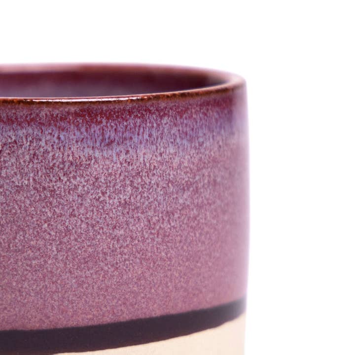 Burgundy Minute Terracotta Planter Ceramic Pot With Saucer 5 Inch for wholesale on Faire2